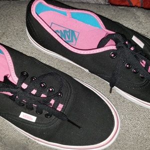 Black & Pink Vans